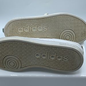 adidas advantage clean white green